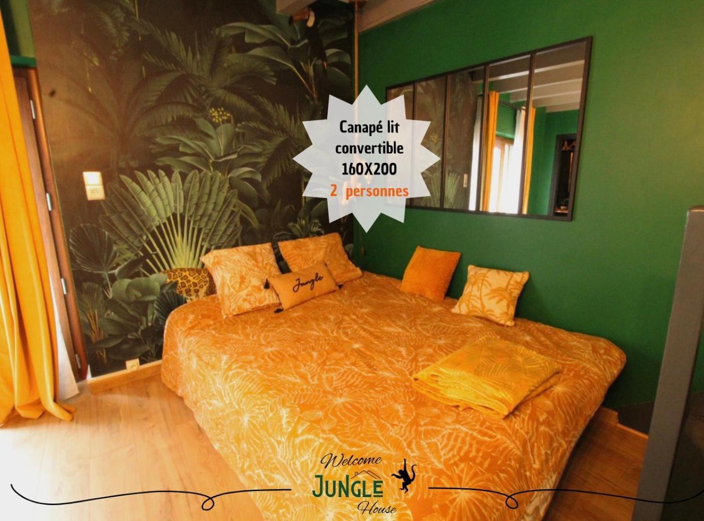 Maison "Jungle House" 90 M2 Billard, Retroprojecteur, Bar A Jeux , Vinyle, Wifi Fibre, Ideal Pro & Famille A Montbrison Ngoại thất bức ảnh