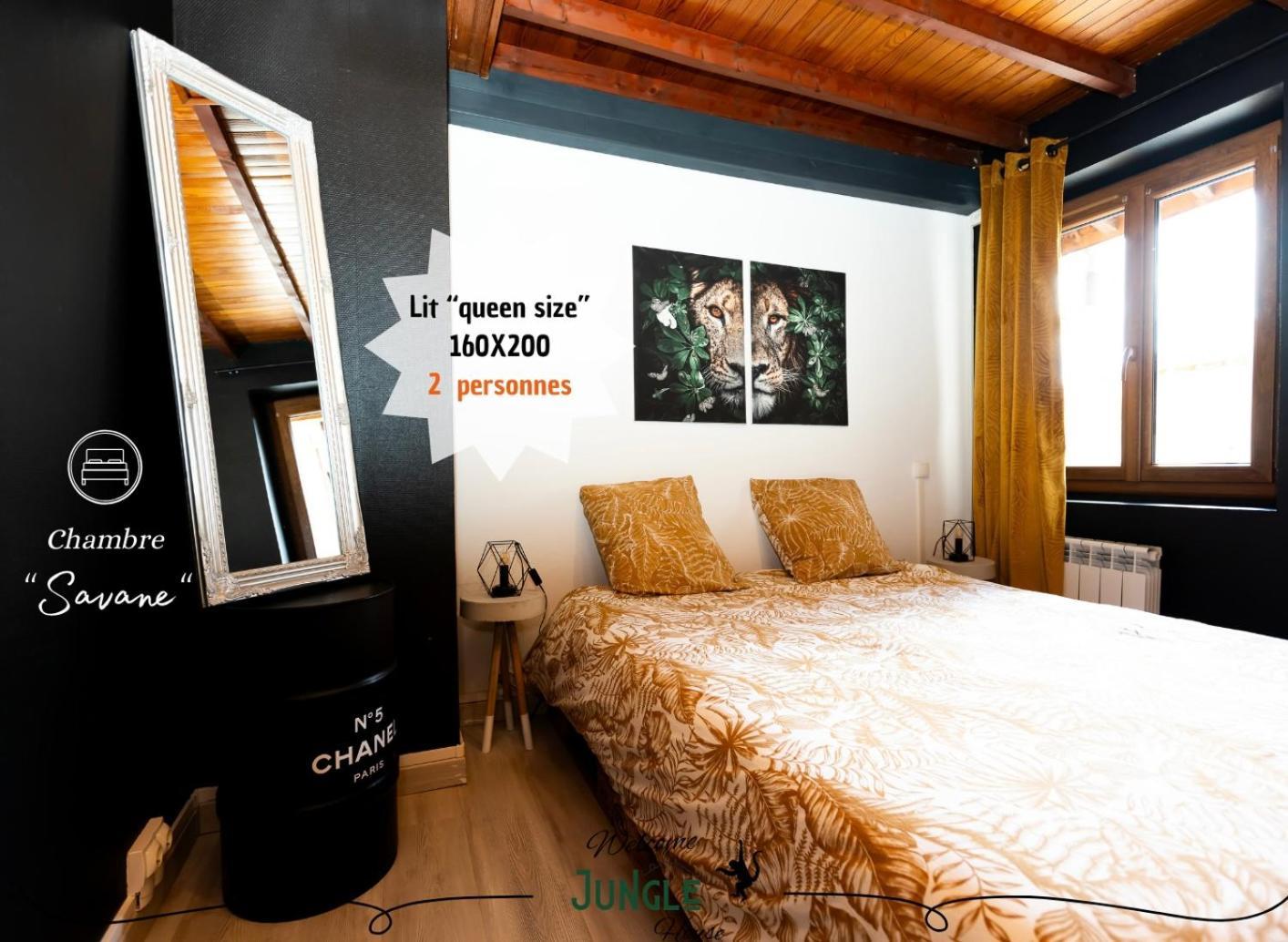Maison "Jungle House" 90 M2 Billard, Retroprojecteur, Bar A Jeux , Vinyle, Wifi Fibre, Ideal Pro & Famille A Montbrison Ngoại thất bức ảnh